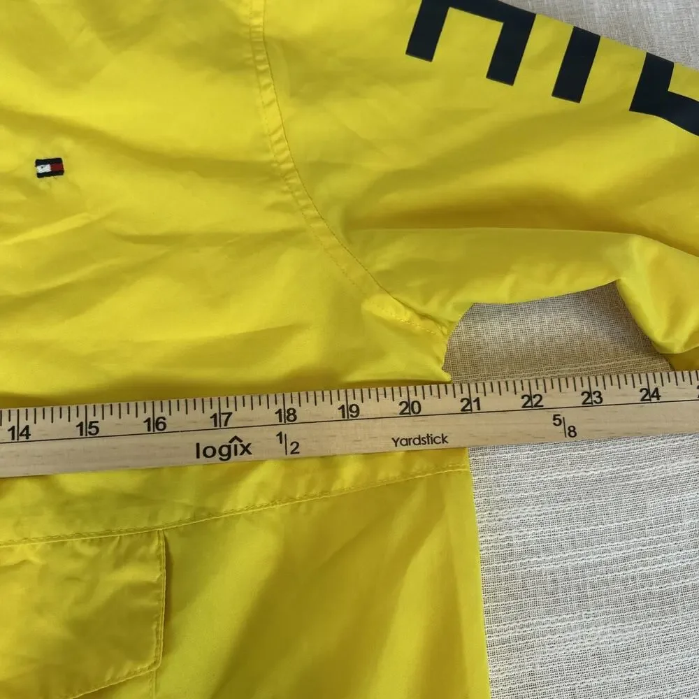 Tommy Hilfiger Hooded Youth Jacket Large 16-18 Yellow Windbreaker Kids‎ L